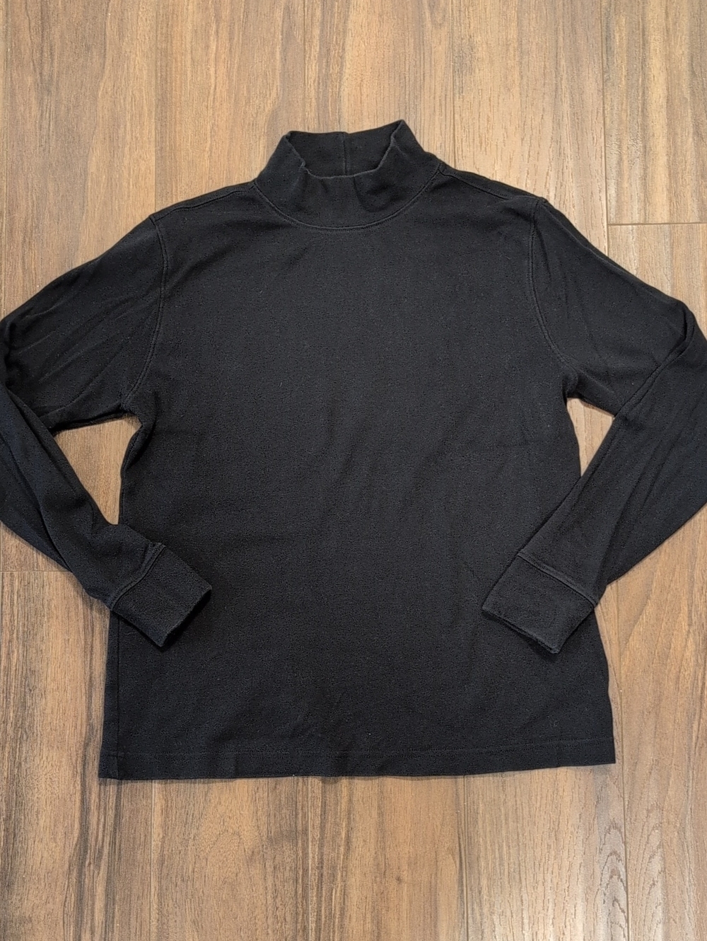 Lands' End Black Turtleneck Mockneck Sweater